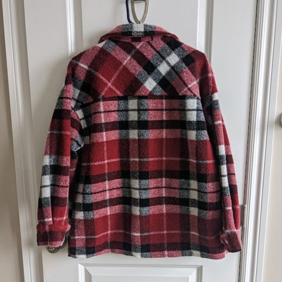 Dex Red Plaid Shacket - Picture 2 of 11